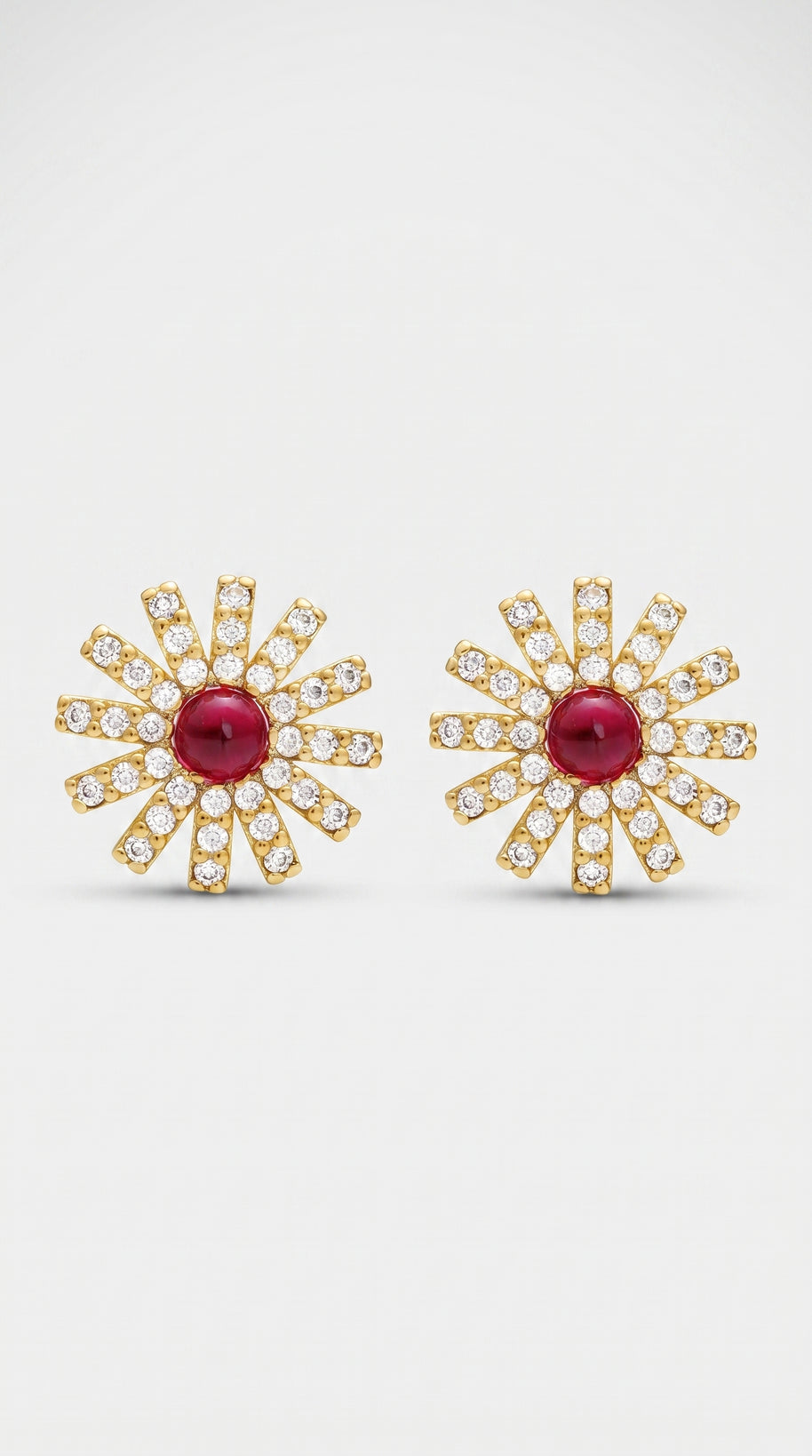 Pendientes Flor Carmesí de Levante