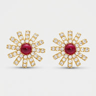 Pendientes Flor Carmesí de Levante
