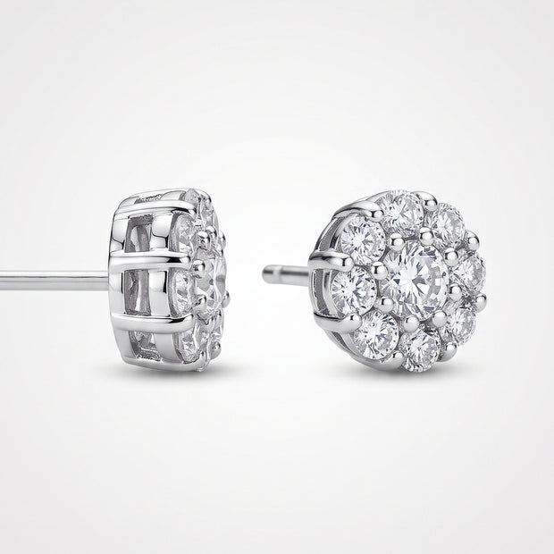 Pendientes Rosetón de Cristal