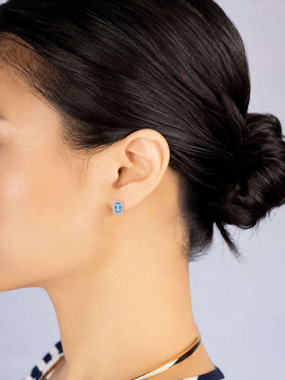 Pendientes Cala Azul