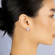 Pendientes Espuma Blanca