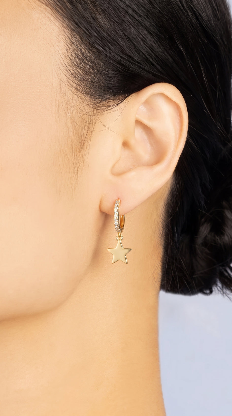 Pendientes Estrella Dorada