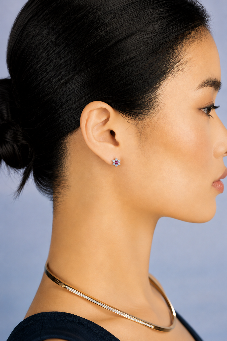 Pendientes Rosetón Coral