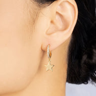 Pendientes Estrella Dorada