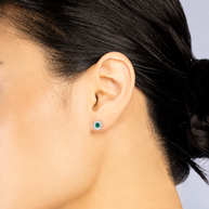 Pendientes Rosetón Cala Verde