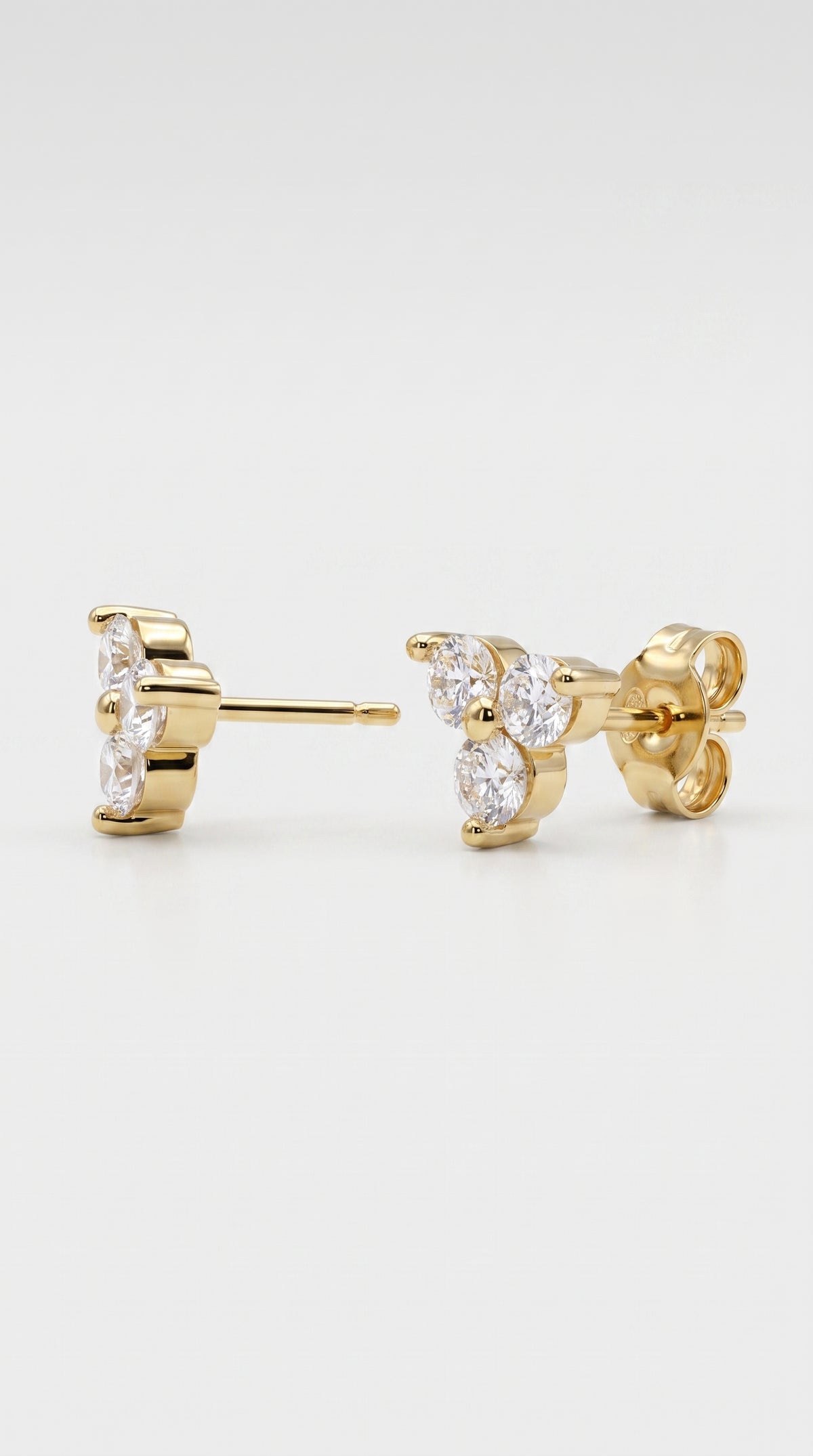 Pendientes Trébol de Luz - Plata Chap. ORO