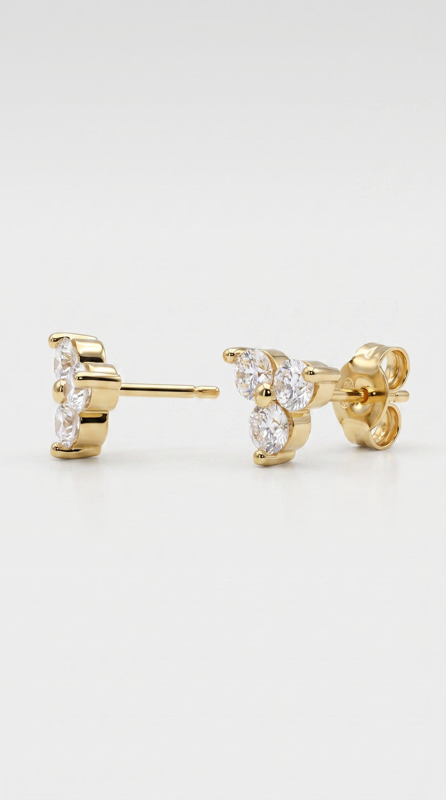 Pendientes Trébol de Luz - Plata Chap. ORO