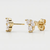 Pendientes Trébol de Luz - Plata Chap. ORO