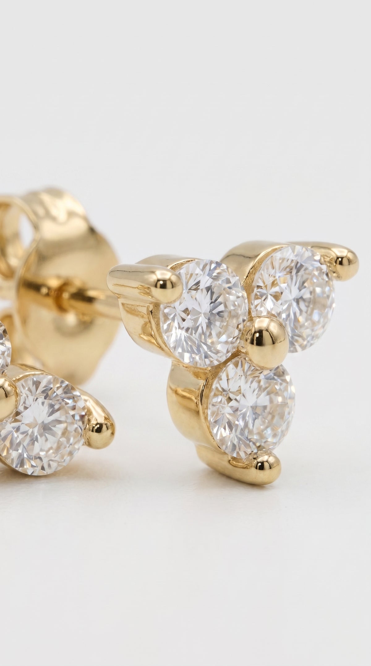 Pendientes Trébol de Luz - Plata Chap. ORO