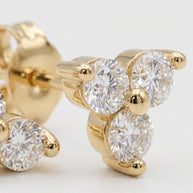 Pendientes Trébol de Luz - Plata Chap. ORO