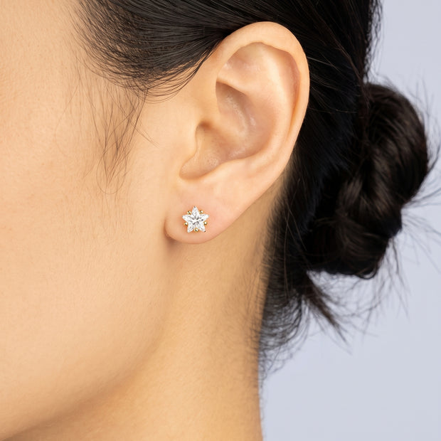 Pendientes Estrella Cristalina
