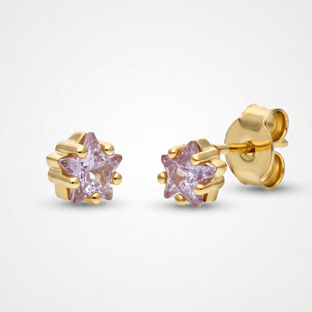 Pendientes Estrella Lavanda