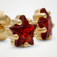 Pendientes Estrella Rubí