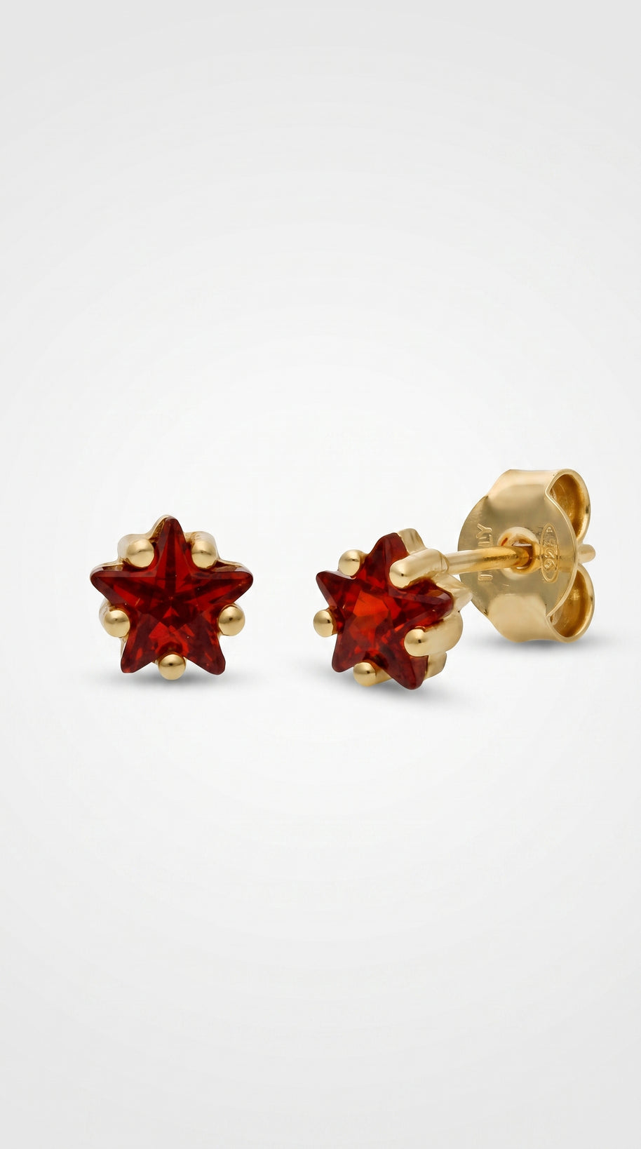 Pendientes Estrella Rubí