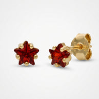 Pendientes Estrella Rubí