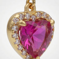 Pendientes Corazón de Buganvilla