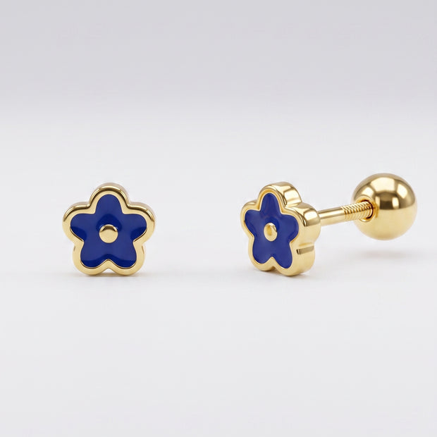 Pendientes Flor Gaudí Azul