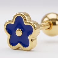 Pendientes Flor Gaudí Azul