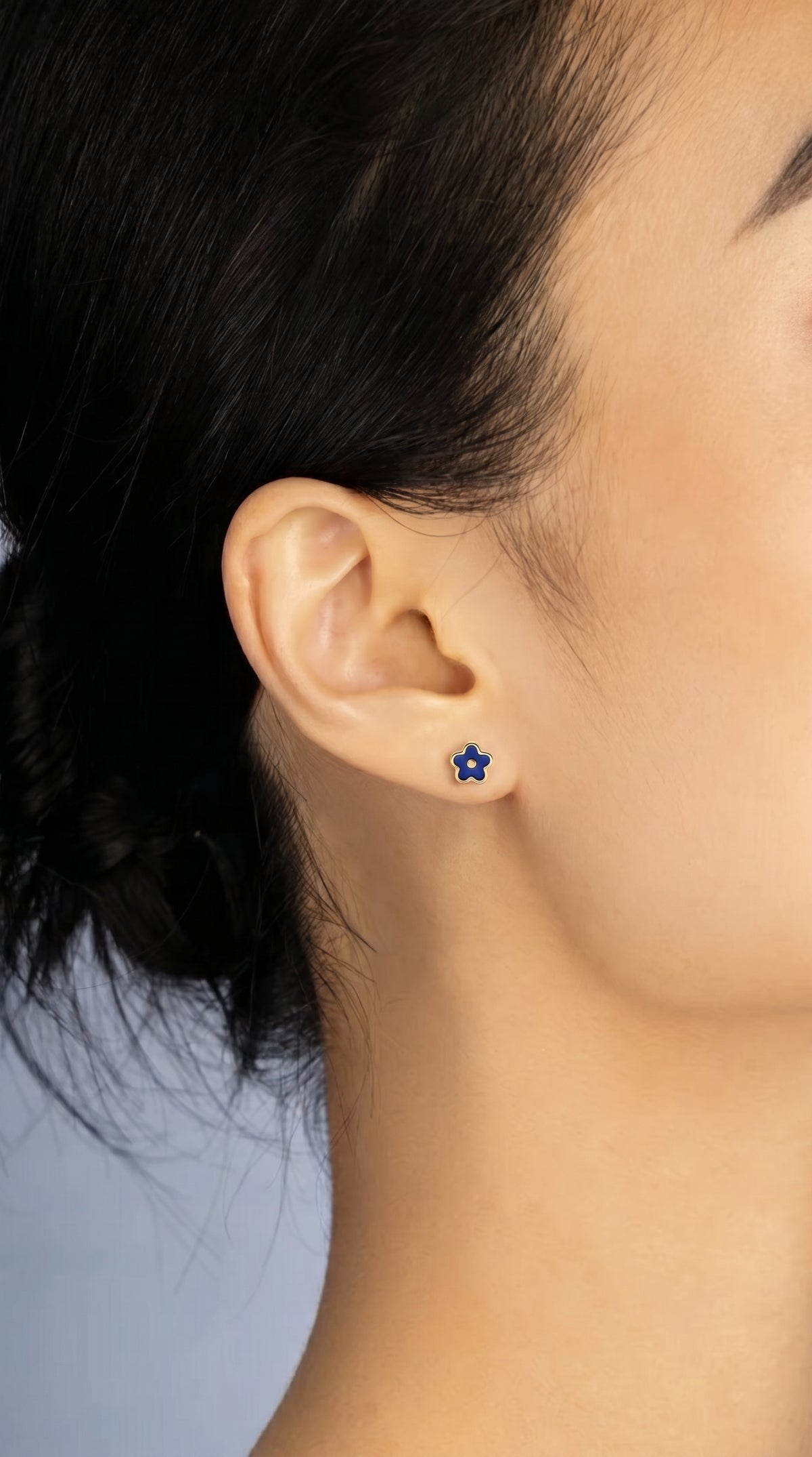 Pendientes Flor Gaudí Azul