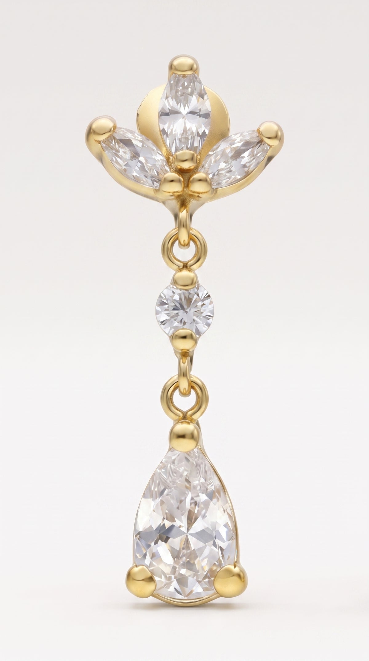 Pendientes Gota de Alborán - ORO 18K