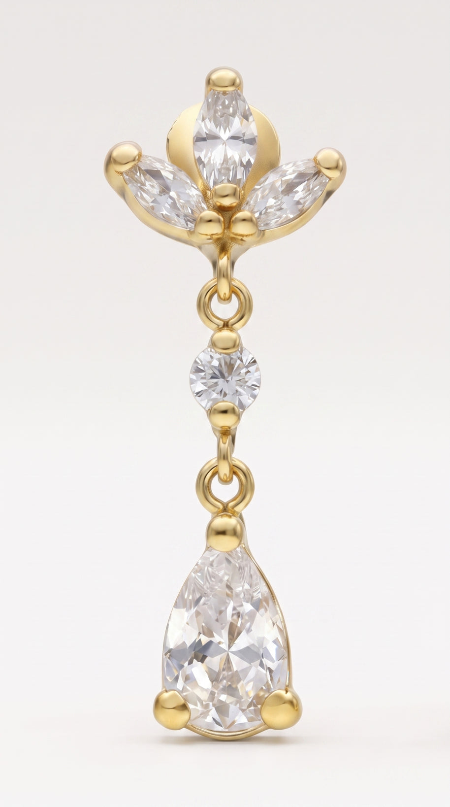 Pendientes Gota de Alborán - ORO 18K