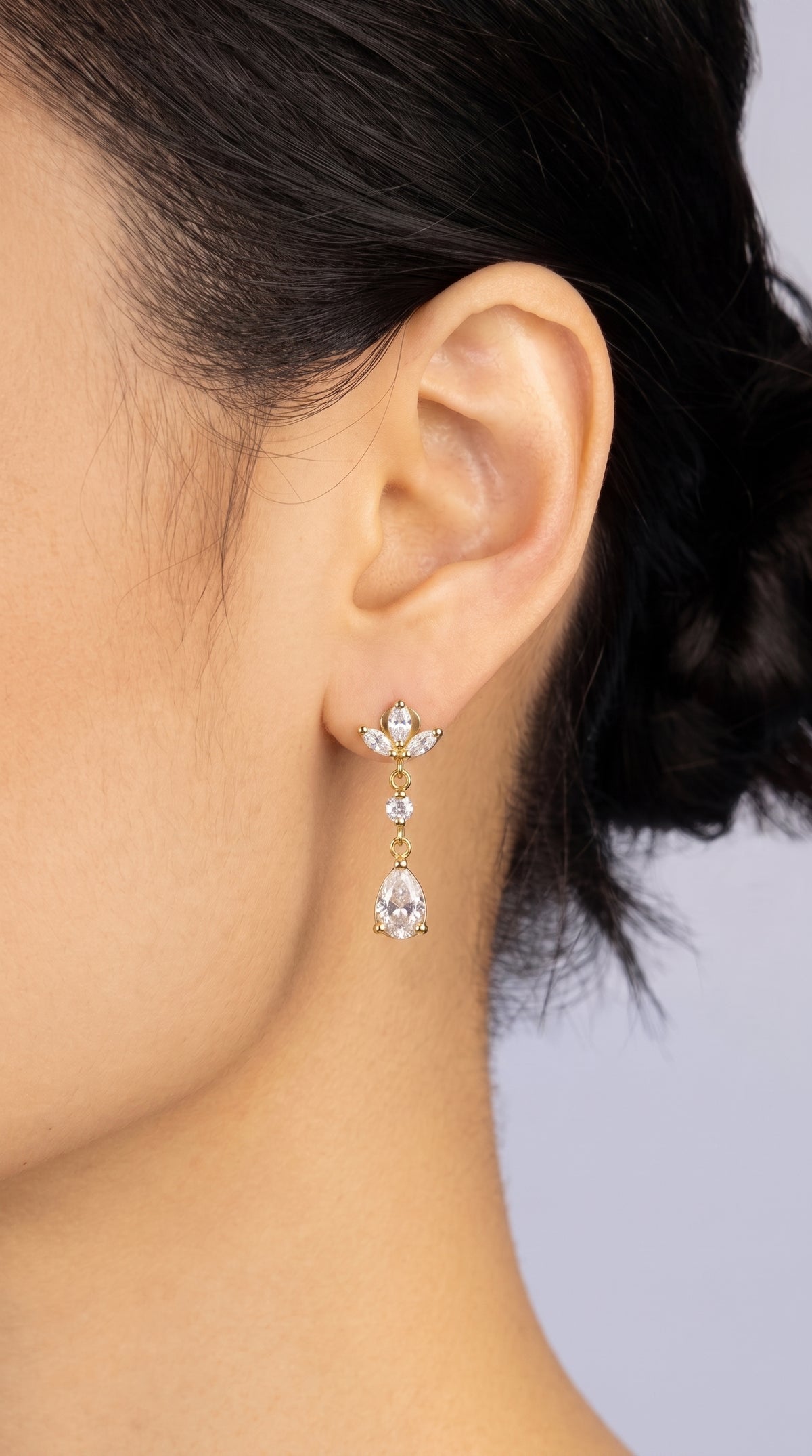 Pendientes Gota de Alborán - ORO 18K