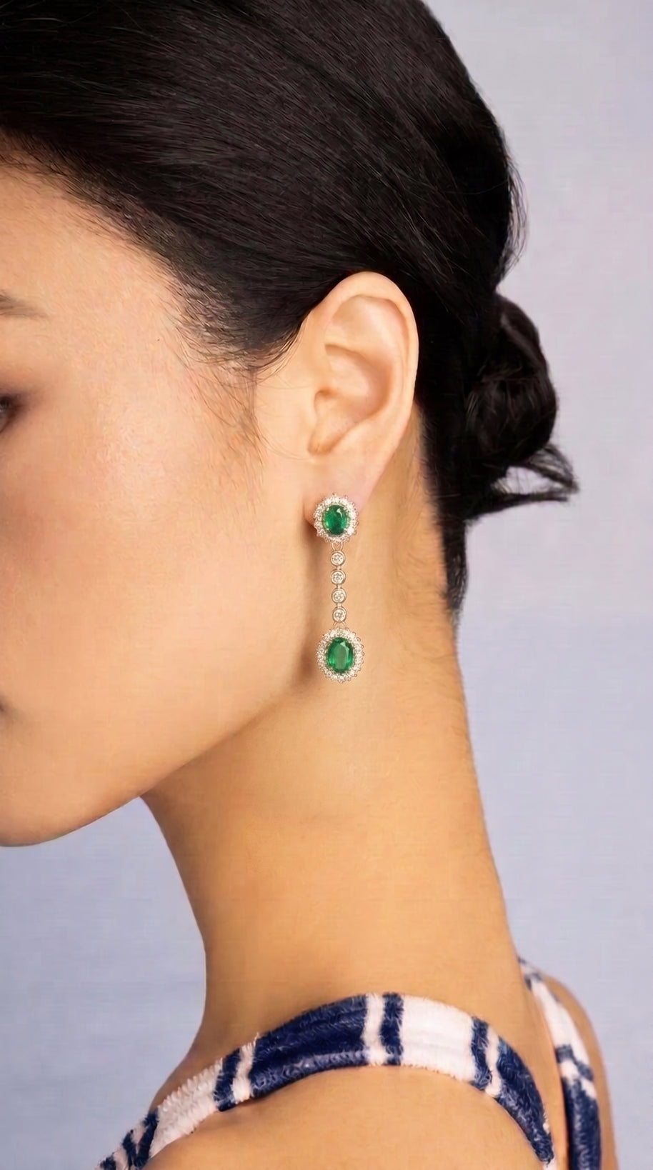 Pendientes Esmeralda de Alborán