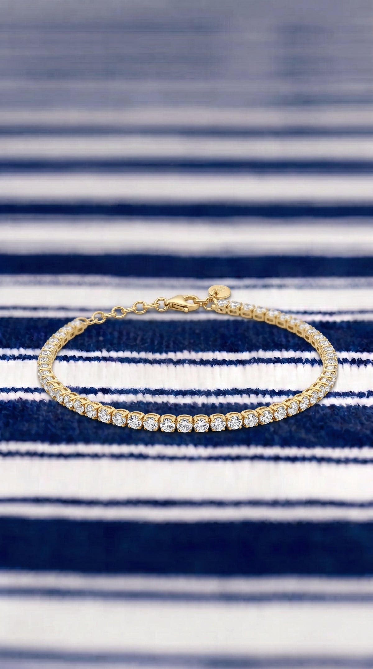 Pulsera Rivière de Luz - Plata Chap. ORO