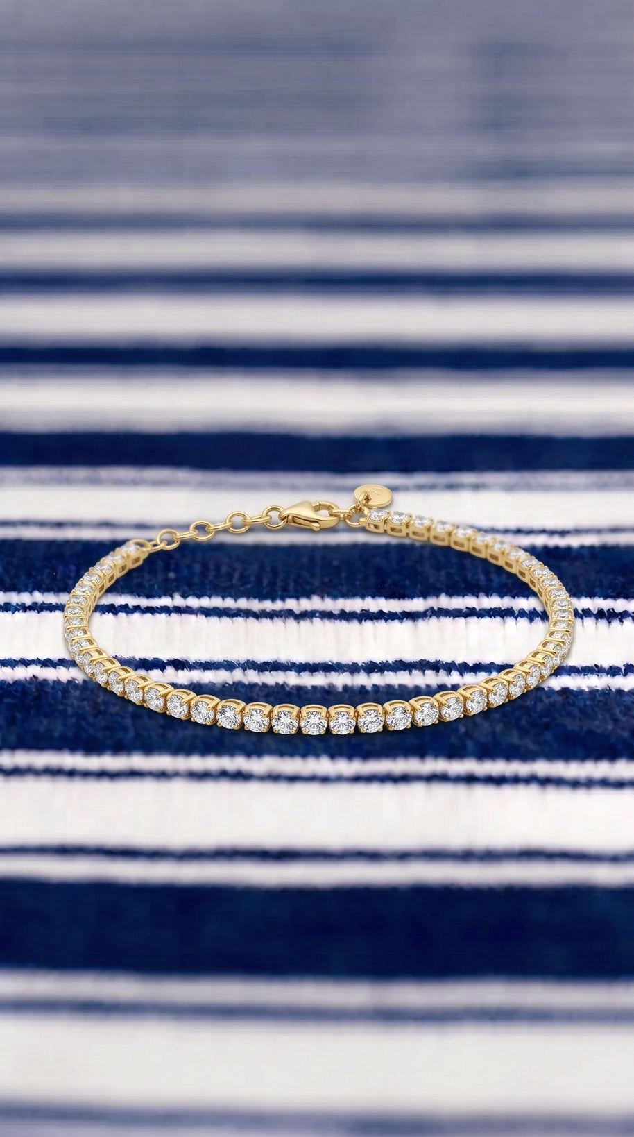 Pulsera Rivière de Luz - Plata Chap. ORO