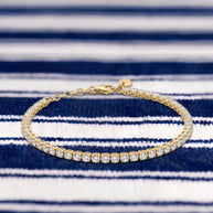 Pulsera Rivière de Luz - Plata Chap. ORO