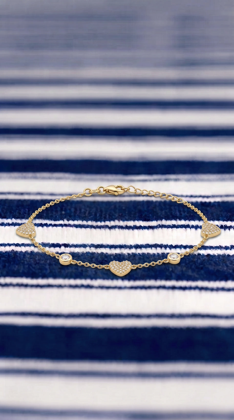 Pulsera Corazones de Luz