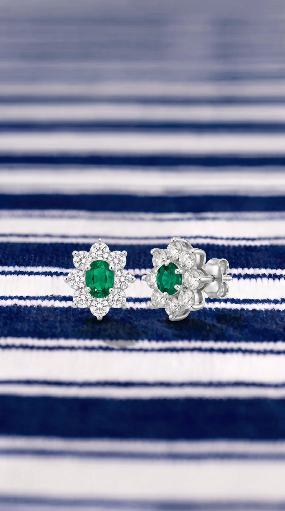Pendientes Rosetón Cala Verde