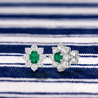 Pendientes Rosetón Cala Verde
