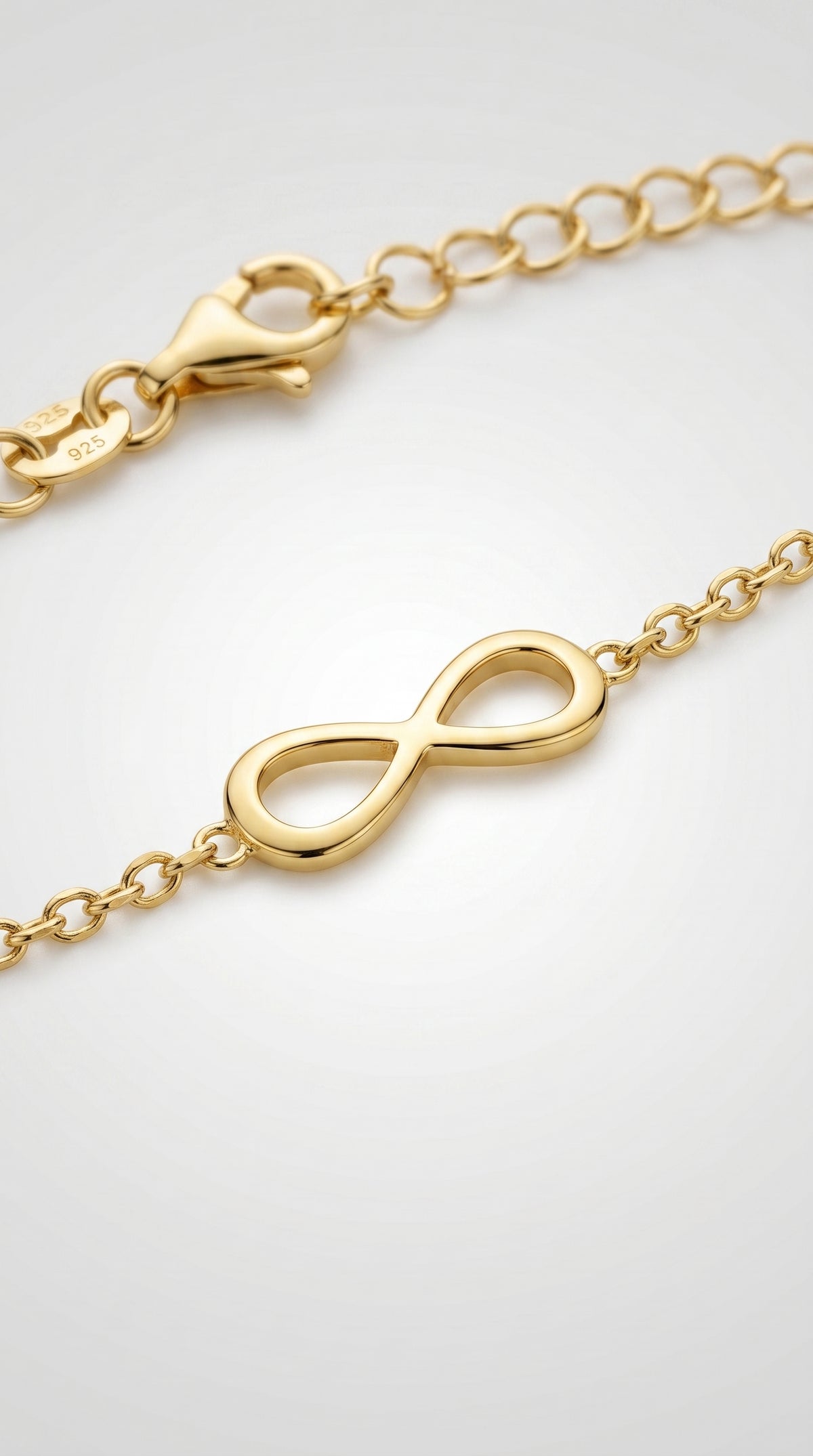 Pulsera Infinito Mediterráneo - Plata Chap. ORO