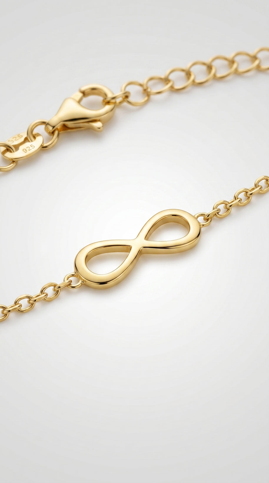 Pulsera Infinito Mediterráneo - Plata Chap. ORO