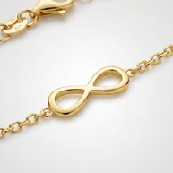 Pulsera Infinito Mediterráneo - Plata Chap. ORO