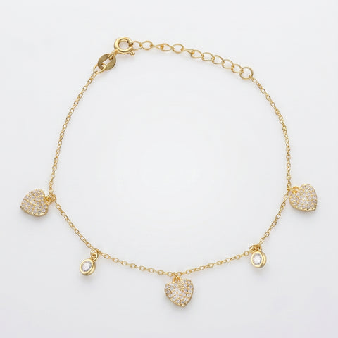 Pulsera Corazones de Luz
