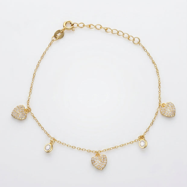 Pulsera Corazones de Luz