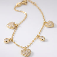 Pulsera Corazones de Luz