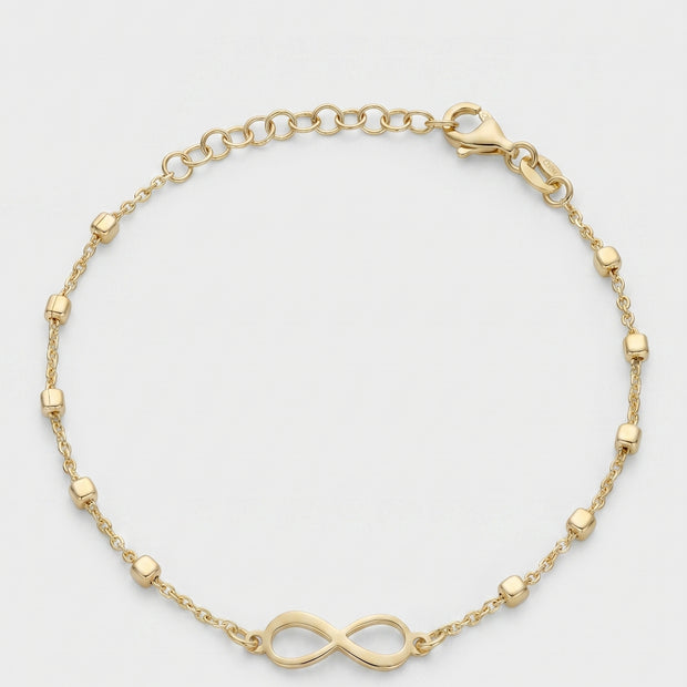 Pulsera Infinito Dorado