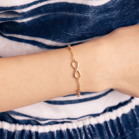 Pulsera Infinito Dorado