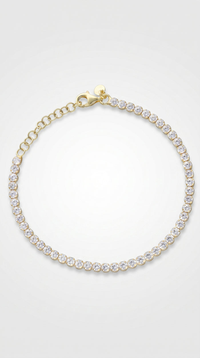 Pulsera Rivière de Luz - Plata Chap. ORO