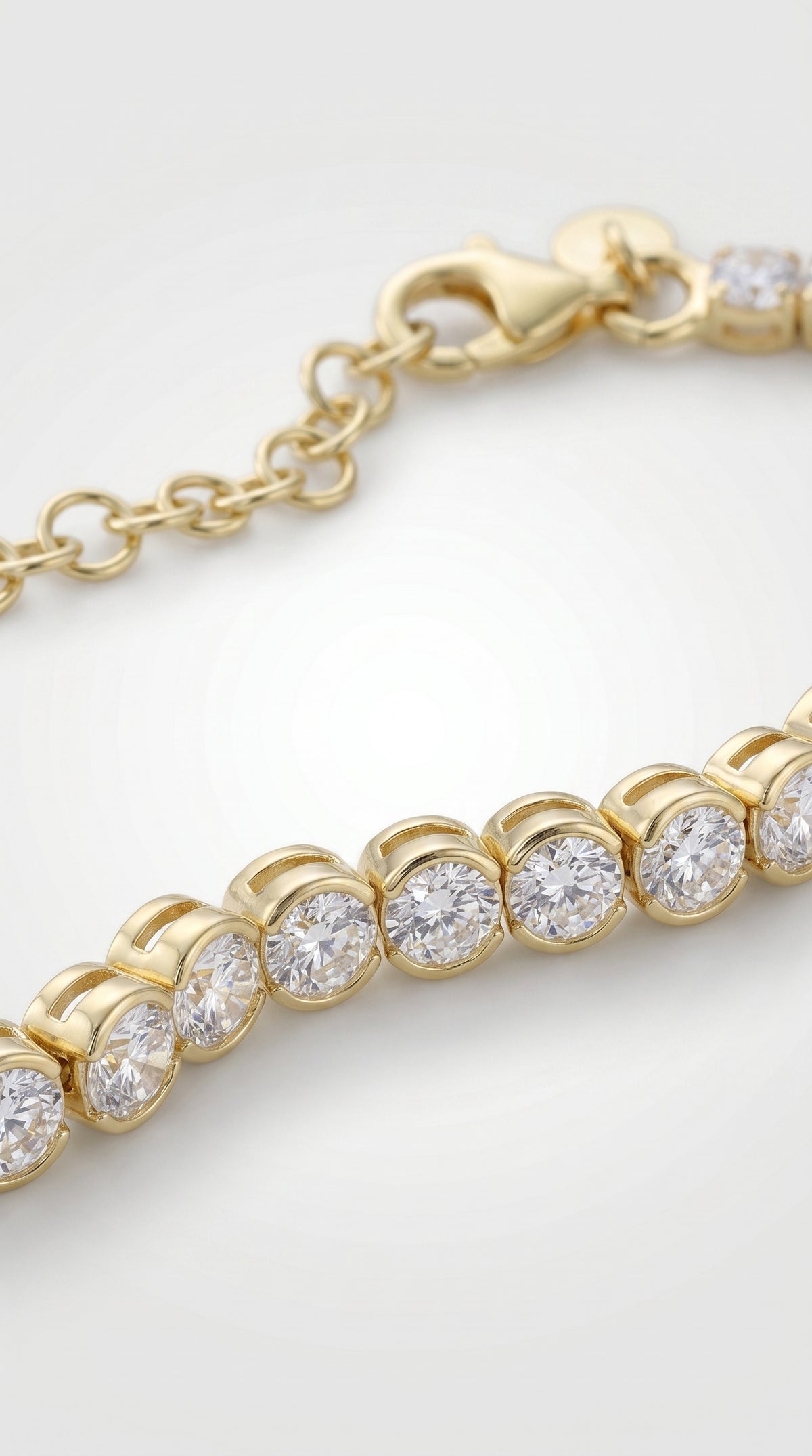 Pulsera Rivière de Luz - Plata Chap. ORO