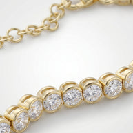 Pulsera Rivière de Luz - Plata Chap. ORO