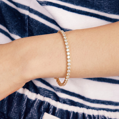 Pulsera Rivière de Luz - Plata Chap. ORO