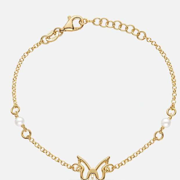 Pulsera Mariposa de Perlas