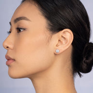 Pendientes Roseta Celeste