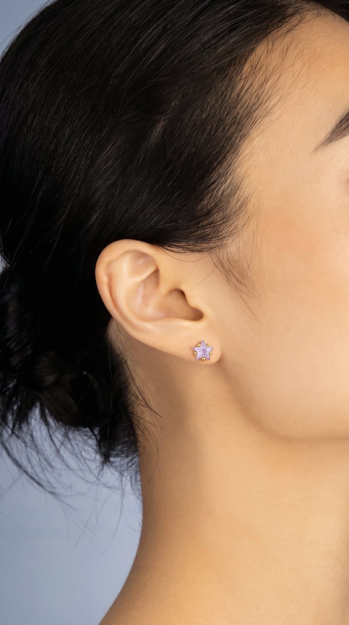 Pendientes Estrella Lavanda