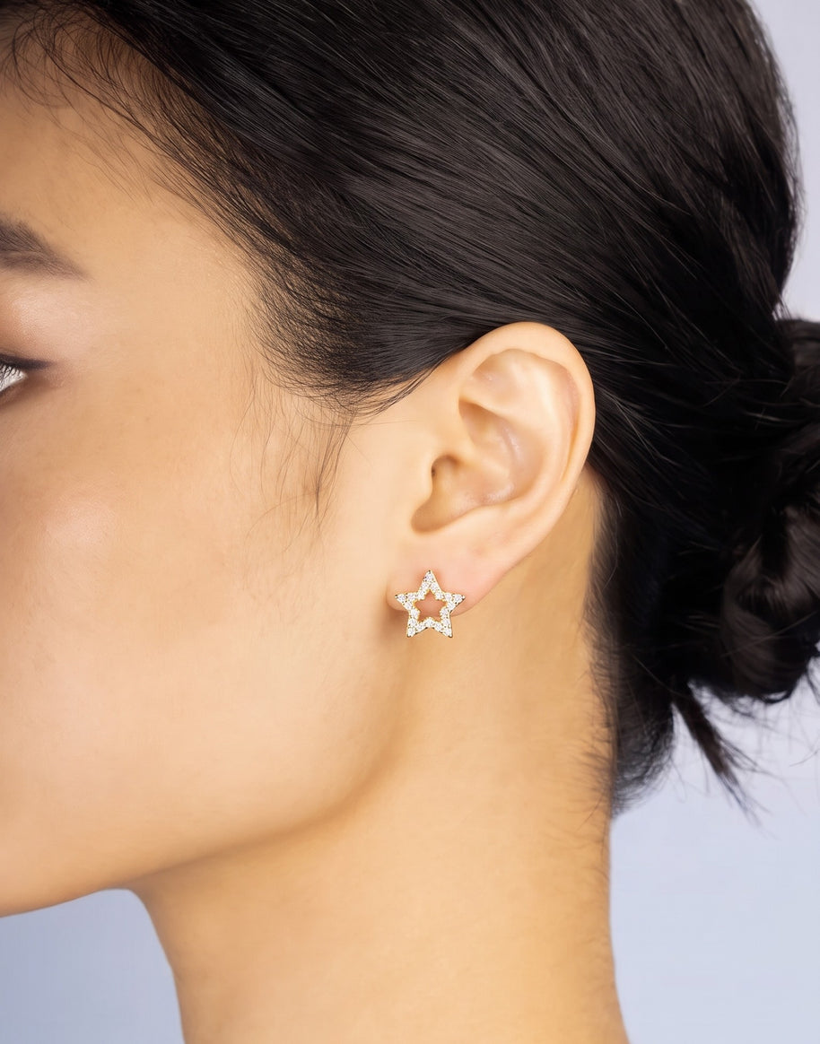 Pendientes Estrella Calada