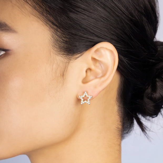 Pendientes Estrella Calada